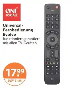 V Markt ONE FOR ALL Universal-Fernbedienung Evolve Angebot