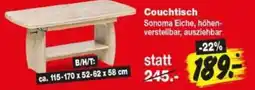Repo Markt Couchtisch Sonoma Eiche Angebot