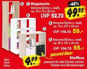 Repo Markt Regalserie Sonoma Eiche o. weiß Angebot