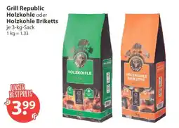 V Markt Grill Republic Holzkohle oder Holzkohle Briketts Angebot
