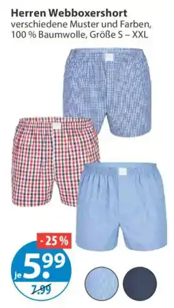 V Markt Herren Webboxershorts Angebot