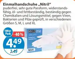 V Markt Einmalhandschuhe „Nitril“ HYGO STAR Angebot