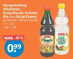 V Markt Hengstenberg Altmeister Essig klassik, Kräuter Angebot