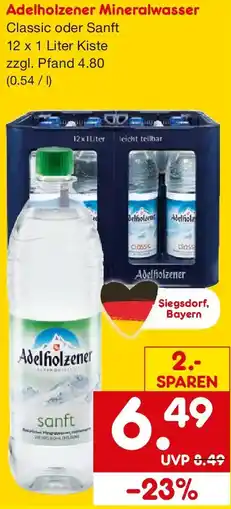 Netto Getränke Discount Adelholzener Mineralwasser Angebot