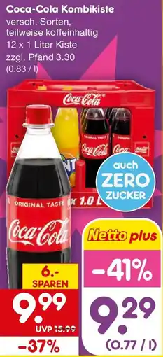 Netto Getränke Discount Coca-Cola Kombikiste Angebot