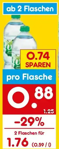Netto Getränke Discount Volvic Naturelle Natürliches Mineralwasser Angebot