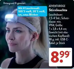Aldi Süd ADVENTURIDGE Stirnleuchte Angebot