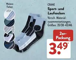 Aldi Süd CRANE Sport- und Laufsocken Angebot