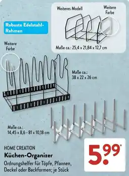 Aldi Süd HOME CREATION Küchen-Organizer Angebot