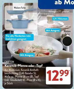 Aldi Süd CROFTON Keramik-Pfanne oder -Topf Angebot