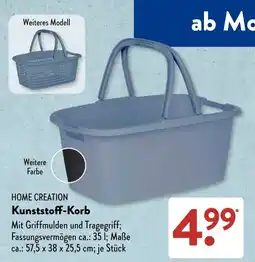 Aldi Süd HOME CREATION Kunststoff-Korb Angebot