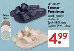 Aldi Süd UP2FASHION Sommer-Pantoletten Angebot