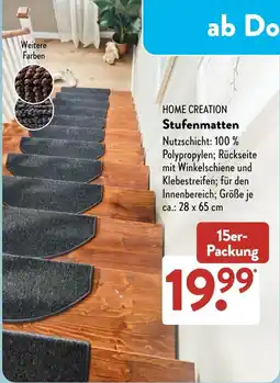 Aldi Süd HOME CREATION Stufenmatten Angebot