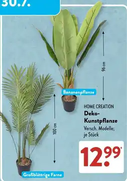 Aldi Süd HOME CREATION Deko-Kunstpflanze Angebot