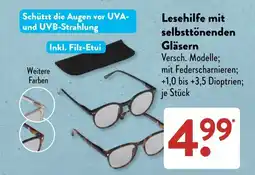 Aldi Süd Lesehilfe mit selbsttönenden Gläsern Angebot