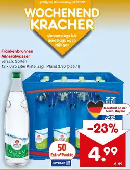 Netto Getränke Discount Frankenbrunnen Mineralwasser Angebot