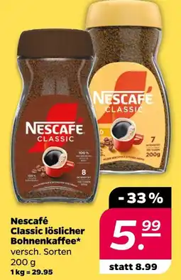 Netto Nescafé classic löslicher bohnenkaffee Angebot