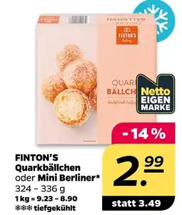 Netto Finton's quarkbällchen oder mini berliner Angebot