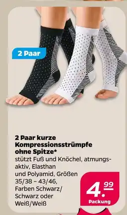 Netto Kurze kompressionsstrümpfe ohne spitze Angebot