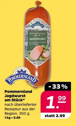 Netto Pommersland jagdwurst am stück Angebot