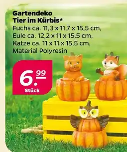 Netto Gartendeko tier im kürbis fuchs Angebot