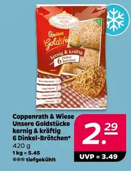 Netto Coppenrath & wiese unsere goldstücke 6 dinkel-brötchen Angebot