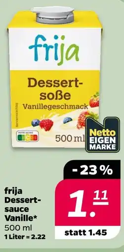 Netto Frija dessert-sauce vanille Angebot