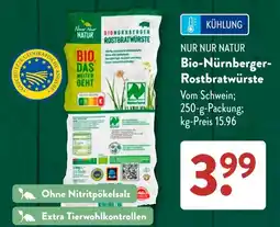 Aldi Süd Bio-Nürnberger-Rostbratwürste Angebot