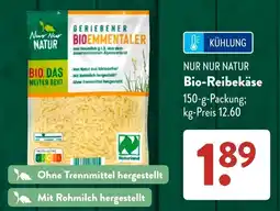 Aldi Süd NUR NUR NATUR Bio-Reibekäse Angebot