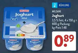 Aldi Süd MILSANI Joghurt Mild Angebot