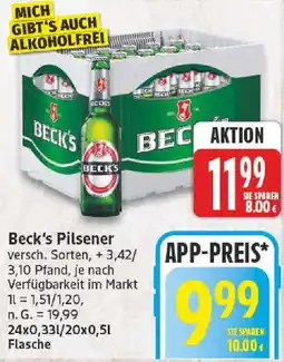 NP Discount Beck's Pilsener Angebot