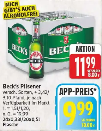 NP Discount Beck's Pilsener Angebot