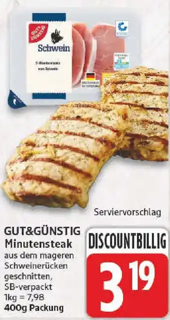 NP Discount GUT&GÜNSTIG Minutensteak Angebot