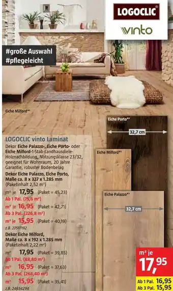 Bauhaus Logoclic vinto laminat Angebot