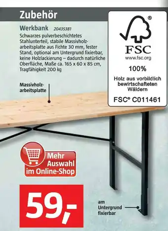 Bauhaus Werkbank Angebot