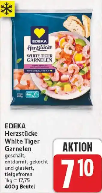 NP Discount EDEKA Herzstücke White Tiger Garnelen Angebot