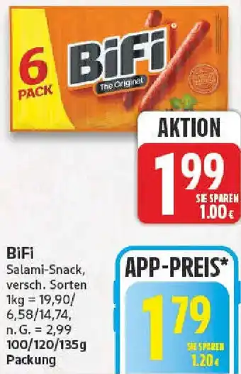 NP Discount BiFi Salami-Snack Angebot