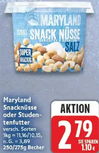 NP Discount Maryland Snacknüsse oder Studentenfutter Angebot