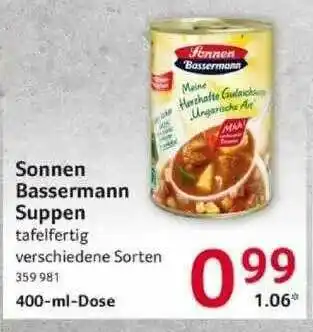 Selgros Sonnen Bassermann Suppen Angebot