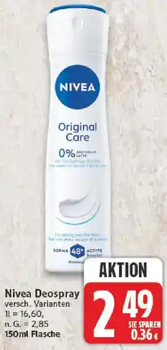 NP Discount Nivea Deospray Angebot
