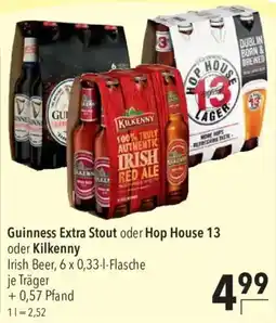 CITTI Markt Guinness Extra Stout oder Hop House 13 oder Kilkenny Irish Beer Angebot