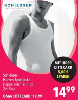 CITTI Markt Schiesser Herren Sportjacke Angebot