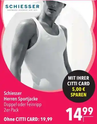 CITTI Markt Schiesser Herren Sportjacke Angebot