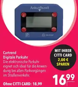 CITTI Markt Cartrend Digitale Parkuhr Angebot
