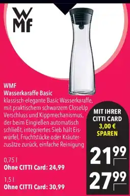 CITTI Markt WMF Wasserkaraffe Basic Angebot