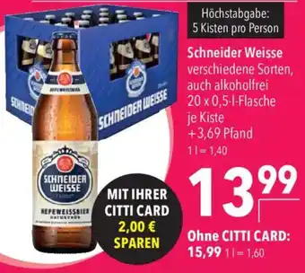 CITTI Markt Schneider Weisse Angebot