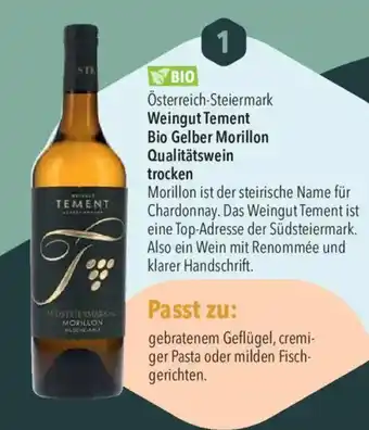 CITTI Markt Weingut Tement Bio Gelber Morillon Angebot