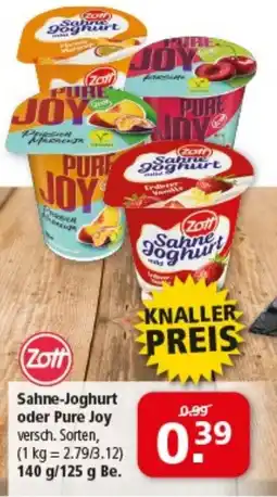 Multi Markt Sahne-Joghurt oder Pure Joy Angebot