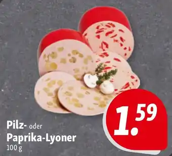 Nah & Frisch Pilz- oder Paprika-Lyoner Angebot
