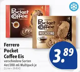 Nah & Frisch Ferrero Pocket Coffee Eis Angebot